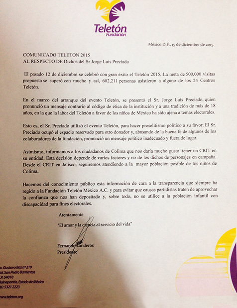 Teleton carta